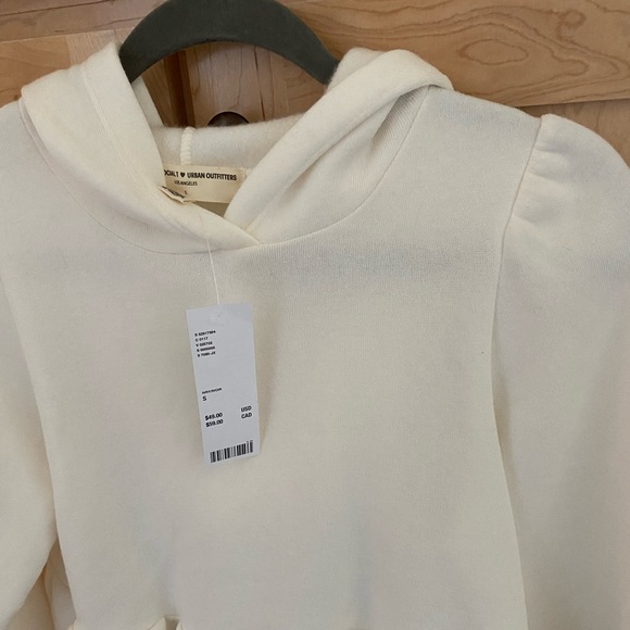 UO Super Soft Peplum Hooded Sweatshirt - Picture 3 of 8